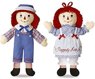 

Aurora World Inc Bundle of 2 Aurora Dolls - 25'' Raggedy Ann and Raggedy Andy - 25 inch(Multicolor)