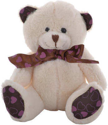 

Twisha Bear Sitting Love Heart Paws - 6 inch(White)