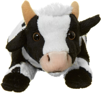 

Hamleys Lying Animal - Cow - 8 inch(White, Black), Black;white