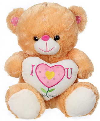 Tickles I Love You Heart Teddy - 42 cm(Brown)