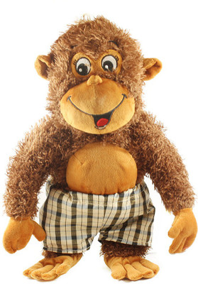 

Tickles Funny Chimpanzee - 41 cm(Brown)
