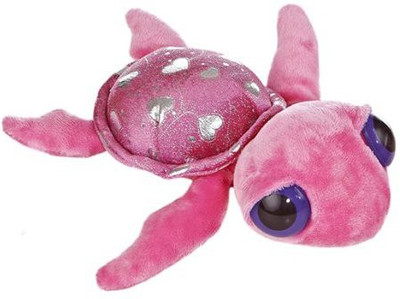 

Aurora World 12" Dreamy Eyes Hearts Turtle Plush(Pink)