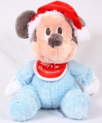 

Disney Mickey Mouse Plush 9'' "Ba'S 1St Christmas"(Blue)