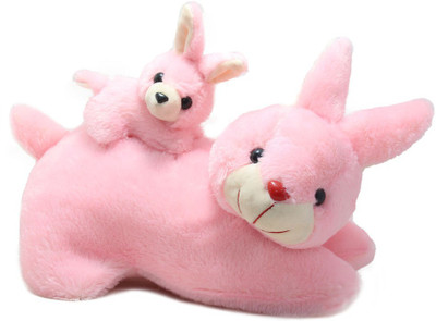 

Tickles Dog with a Baby - 26 cm(Pink)