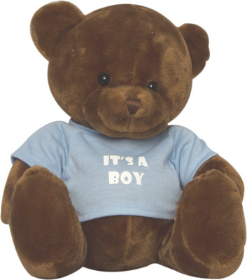 

Twisha Bear With T Shirt It's A Boy Brown Small - 12 cm(Multicolor)