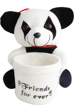 

Aarushi Panda Stuffed Toy Pen Holder - 16 cm(Black, White)