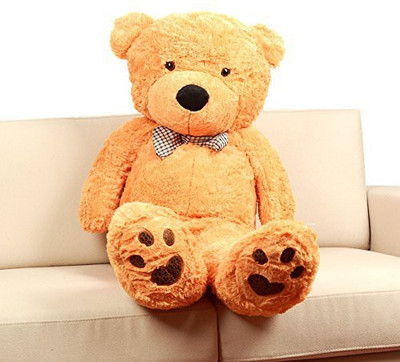 

Pop Up Huggable Super Soft 47" Jumbo Plush Teddy Bear, Light Brown, By Woodi - 25 inch(Multicolor)