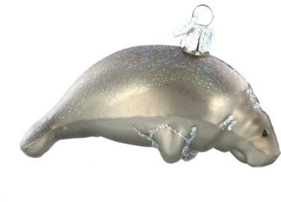

Old World Christmas Manatee Ornament(Grey)