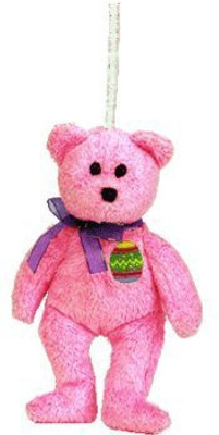 

ty Basket Beanies Eggs Bear - 13 inch(Pink)