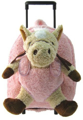

Kreative Kids Kids Pink Rolling Backpack With Horse Stuffie(Pink)