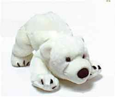 

Fiesta Toys Laydown Polar Bear - 12 inch(White)