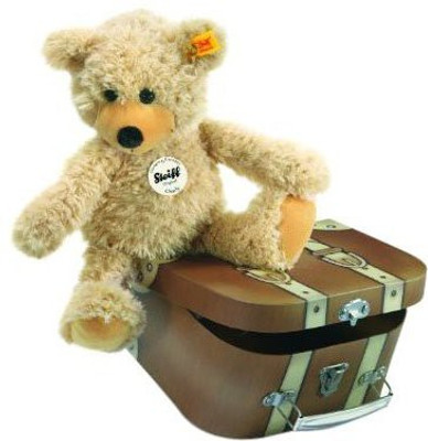 

Steiff Steiff Charly Dangling Teddy Bear in Suitcase - 25 inch(Multicolor)