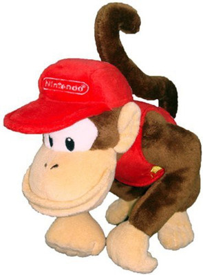Nintendo Official Super Mario Diddy Kong Plush6" - 12 inch(Brown)
