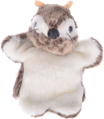 

Twisha Hand Puppets Squirell - 10 inch(White, Brown), Brown;white