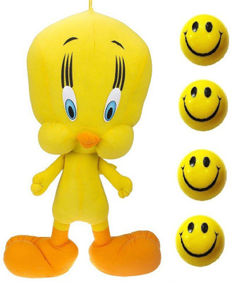 

VRV Yellow Tweety Duck and Smiley Balls - 25 cm(Multicolor)