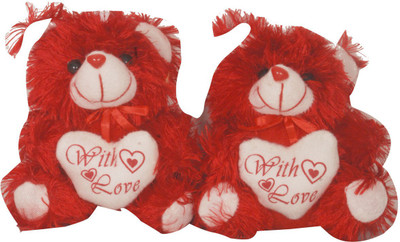 

Oril Set of 2 Lovely Teddy - 8 inch(Red)