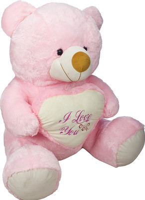

Prachi Cuddly Bear With Heart Cm80 - 80 cm(Pink)