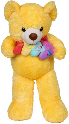 

ToynJoy Lovable & Dazzling 3 feet Yellow Teddy Bear Stuffed Toy - 85 cm(Yellow)