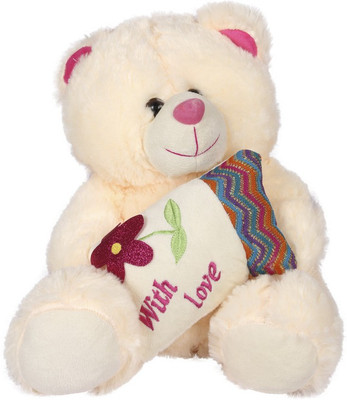 

ESHTYLE Fur Pillow Teddy Bear Cream 30 Cm - 20 cm(Beige)