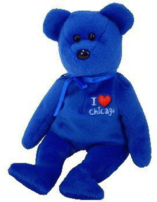 

ty Beanie Babies / Ba Chicago Bear (I Love Chicago) Royal Blue - 8 inch(Blue)