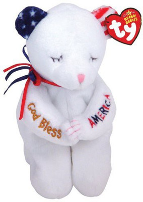 

TY Beanie Babies American Blessing Bear - 8 inch(White)