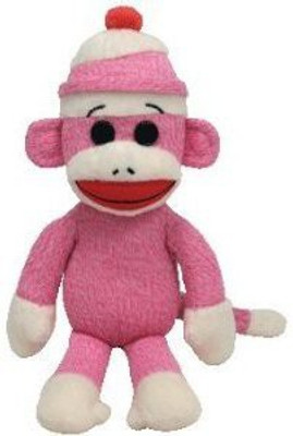 

TY Beanie Babies Socks The Monkey (Pink) - 10 inch(Pink)