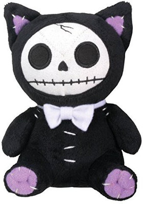 

Summit Black Maomao Cat Furry Bones Small Soft Plush Doll(Black)