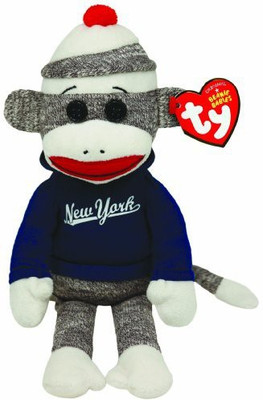 

TY Beanie Babies New York Sock Monkey(blue)