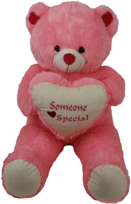 

Sana Cuddly Bear With Someone special heart - 100 cm(Pink)