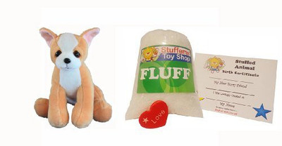 

Stuffems Toy Shop Make Your Own Animal Mini 8 Inch Chihuahua Kit No Sewing(Orange)