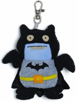 

Uglydoll Dc Comics Ice Bat Batman Backpack Clip Plush - 12 inch(Black)
