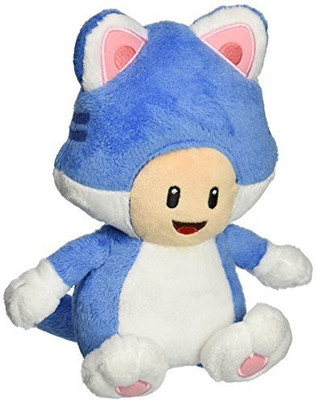 

Little Buddy Usa Super Mario 7" Neko Cat Toad Plush(Blue)