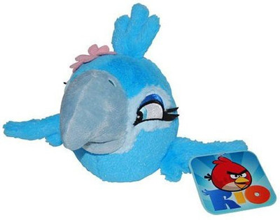 

Angry Birds Rio 8Inch Girl Jewel Bird With Sound(Blue)