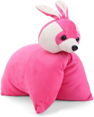 

Tickles Rabbit Convertable Cushion - 32 cm(Pink)