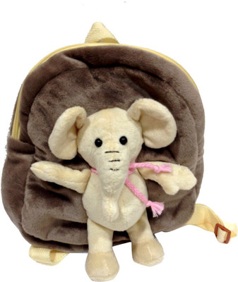 

Soft Buddies Bag with Animal-Elephant - 26.416 cm(Grey)