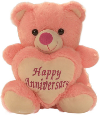 

Ultra Happy Anniversary Teddy Soft Toy - 15 inch(Pink)