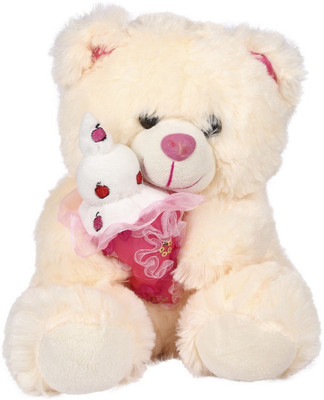 

ESHTYLE Fur Icy Teddy Bear Cream 30cm - 20 cm(Beige)