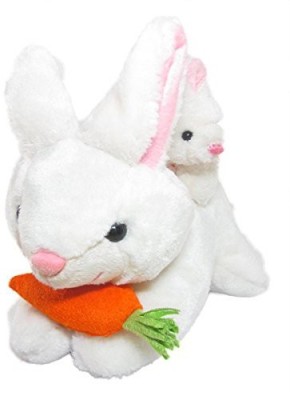 

Deals India Deals India Mother Rabbit with baby rabbit ,Carrot Stuffed Soft Plush Toy 26 cm - 26 cm(White)