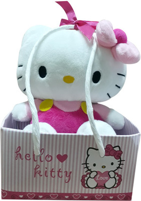 

My Baby Excel Hello Kitty Pink Plush 16 cm with Gift Paper Bag Light Pink Colour - 16 cm(Multicolor)