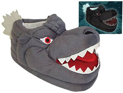 

Toy Vault Godzilla Glow in the Dark Plush Slippers - 20 inch(Multicolor270)