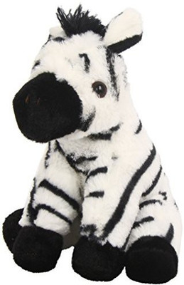 Wild Republic Ckmini Zebra Ba 8" Animal Plush - 5 inch(White)