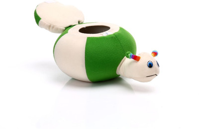 

ESHTYLE Lucky Tortoise Storage Soft Toy-20 cm - 8 Inch(Green, White)