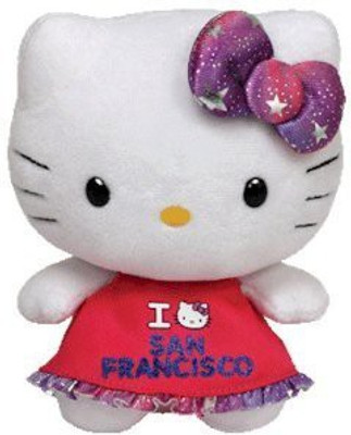 

TY Beanie Babies Hello KitPlushsan Francisco - 10 inch(White)