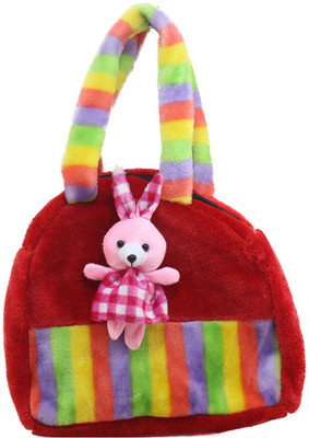 

Tickles Beautiful Rabbit Colorful hand purse - 23 cm(Red)