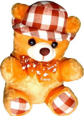 

Siddhi Gifts Gifts For Boys - Teddy With Hat - 20 cm(Brown)