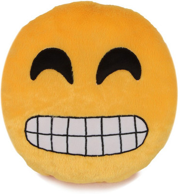 

Deals India Deals India Grinning Face With Smiling Eyes Smiley Cushion(SmileyG) - 35 cm(Multicolor)