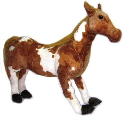 

Golly Jolly Cuddles Realistic Horse - 65 cm(Brown, White)