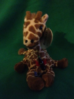 Coca-Cola Bean Bag Plush Rifraff The Giraffe Representing Somalia - 12 inch(Brown)