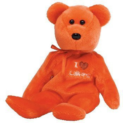 

ty Beanie Ba California The Bear(Orange)