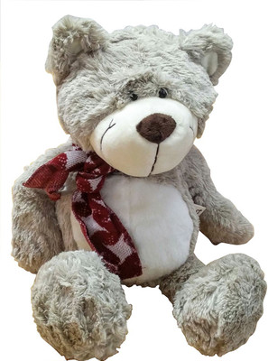

Abra-Cadabra Plush Red Scarf Bear - 10 cm(Brown)